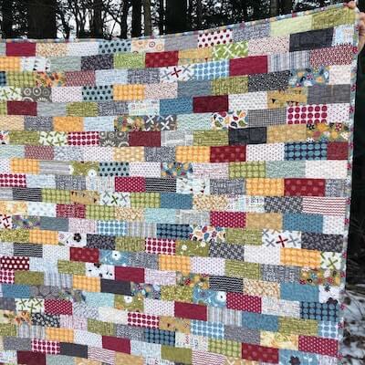 Staggered Bricks Quilt Pattern by Modern Material Girl