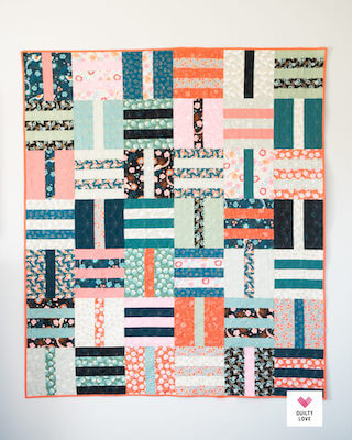Stash Buster Fat Quarter Dash Quilt Pattern by Quilty Love