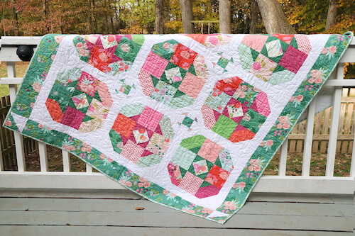 Tea Rose Quilt Pattern by Flamingo Toes