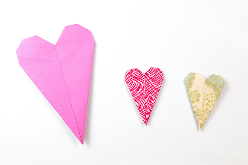 Thin Origami Heart by Paper Kawaii