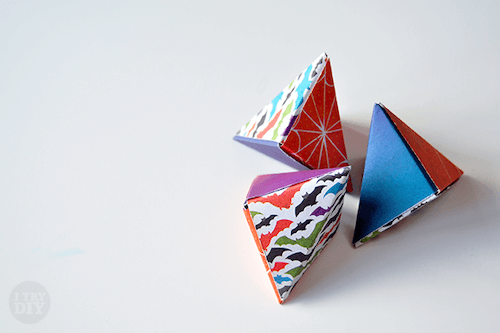 Origami Triangle Boxes by I Try DIY