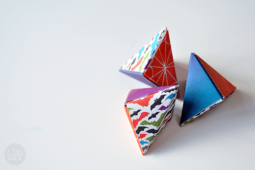 Cajas triangulares de origami de I Try DIY