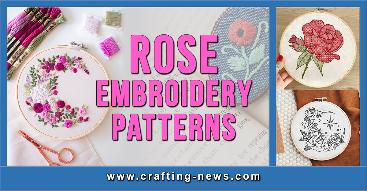 21 Rose Embroidery Patterns