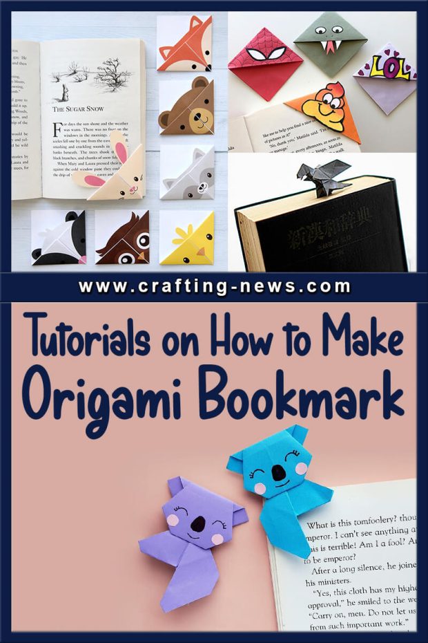 TUTORIALES DE COMO HACER UN MARCAPÁGINAS DE ORIGAMI