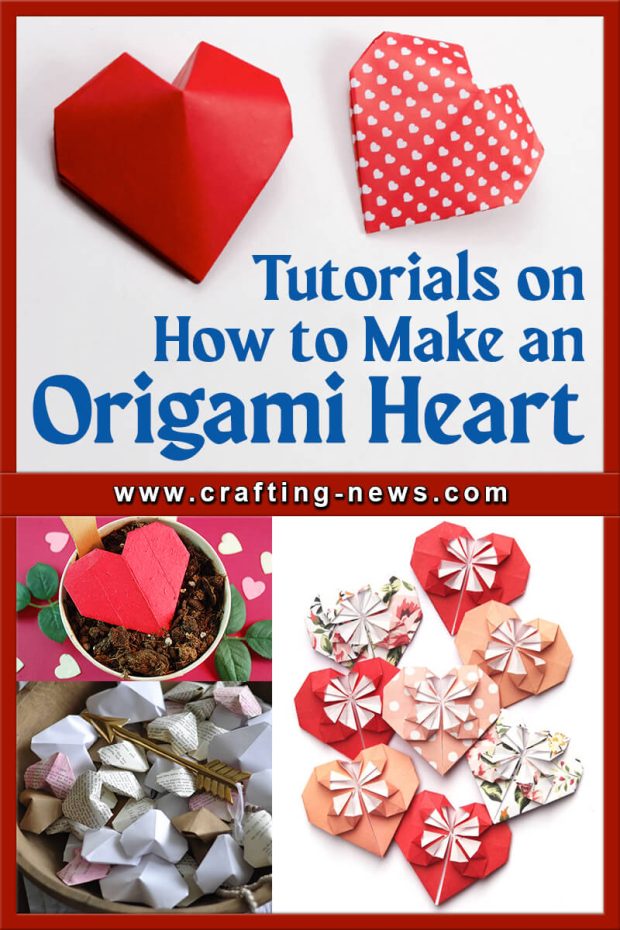 TUTORIALES DE COMO HACER UN CORAZON EN ORIGAMI