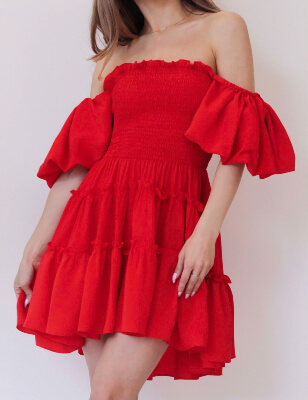 Fermina Tiered Shirred Dress Pattern by StudioROSADO