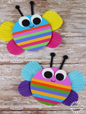 Chunky Rainbow Butterfly Craft by the Inspiration Edit