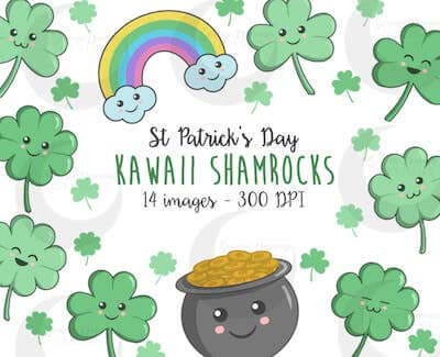 Cute St. Patrick's Day Clipart by Serene Dreams Designs