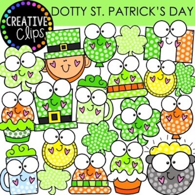 Dotty St. Patrick's Day Clipart by Creative Clips