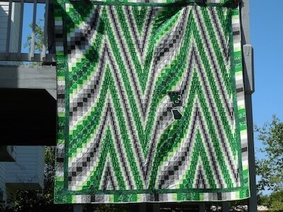 Heartbeat Bargello Quilt Pattern by Purple Quilt Company
