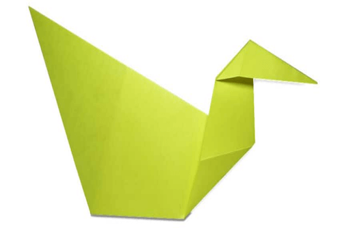 Cómo hacer un pato de origami fácil por The Daily Dabble