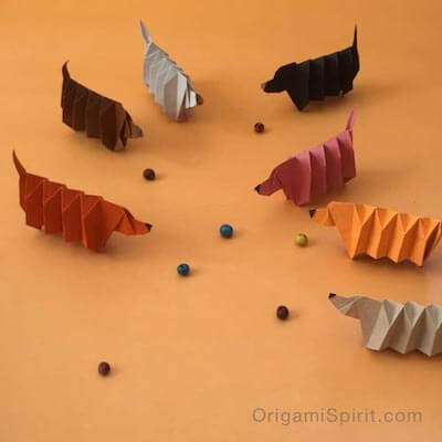 Cómo hacer un perro de origami por Origami Spirit