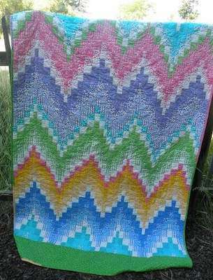 Jelly Roll Bargello Quilt Pattern by Stitch 2 Write 1