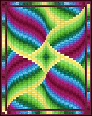 Lily Bargello Quilt Pattern by Quilting Jays
