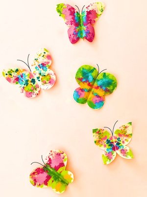 Melted Crayon Butterflies by Barley & Birch