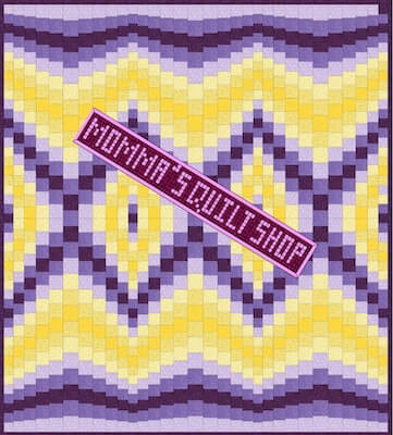 Orchids Easy Bargello Quilt Pattern by Momma's Quilt Shop