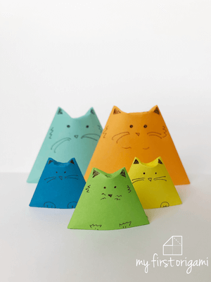 Gato de Origami de My First Origami