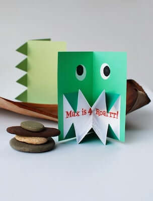 Origami Dinosaur Invitations by Crafts Tutsplus