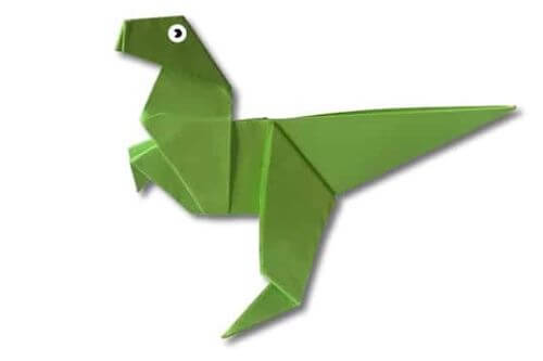 How To Make An Origami Dinosaur Tutorial by The Daily Dabble