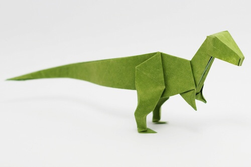 Origami Velociraptor by Jo Nakashima