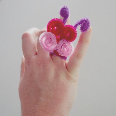 Pipe Cleaner Butterfly Ring by Be A Fun Mum