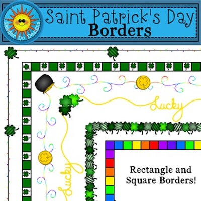Saint Patrick's Day Borders by Deeder Do Designs