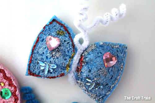 Sponge Butterfly Craft by The Craft Train