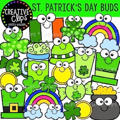 St. Patrick's Day Buds Clipart by Creative Clips