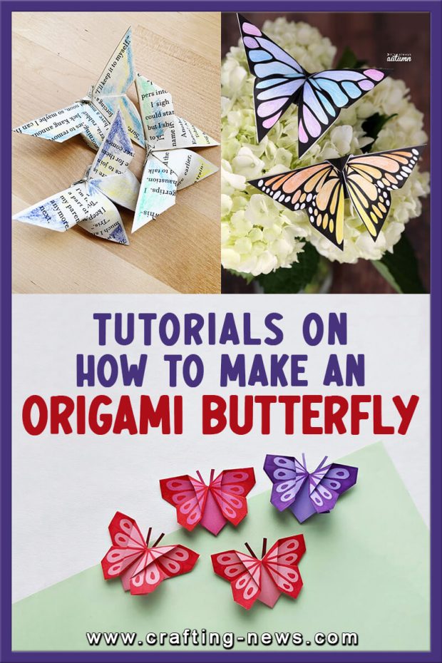 TUTORIALES DE COMO HACER UNA MARIPOSA DE ORIGAMI