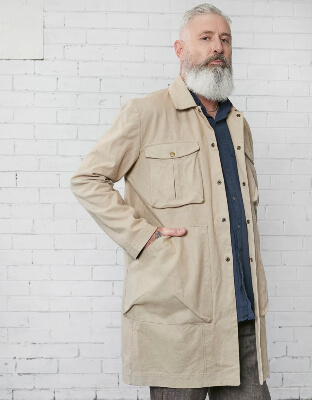 Akerfeldt Mens Coat Sewing Pattern by ElbeTextiles