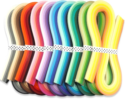 JUYA Multi-Color Paper Quilling Strips Set