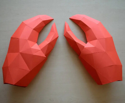 Lobster Claw Origami Pattern by Paperstatue