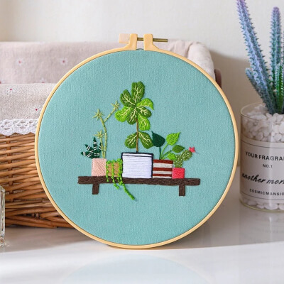 Modern Crewel Embroidery Kit with Pattern from ChloeArtCrafts