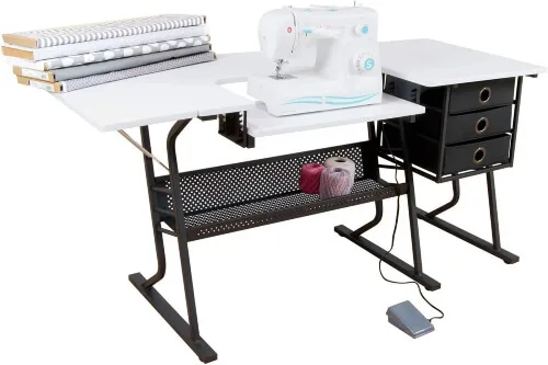 Sew Ready Fold-Down Top Height Adjustable Platform Storage