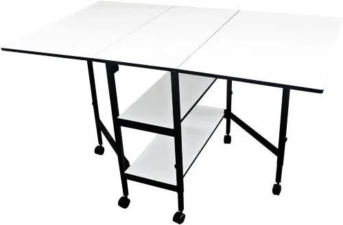 Sullivans 38431 Home Hobby Adjustable Height Foldable Sewing Cutting Table