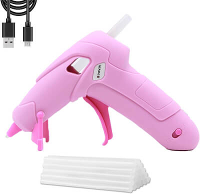 T TOVIA Wireless Lithium Ion Battery Operated Hot Melt Glue Gun