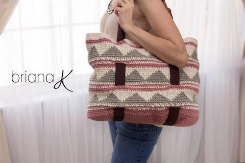 Alp Tote Bag Crochet Pattern by Briana K Designs