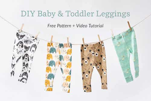 Patrón de calzas para bebés y niños pequeños de Spoonflower Blog