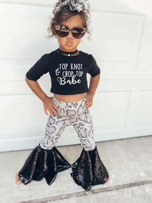Bell Bottom Leggings Pattern by Create Kids Couture