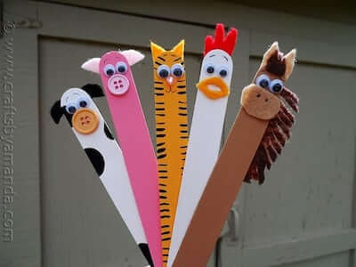 Craft Stick Farm Animals by Crafts By Amanda