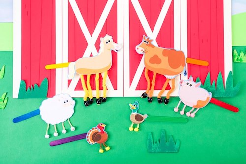 Dancing Farm Animals Craft by Super Simple