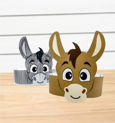 Donkey Headband Craft by Simple Everyday Mom