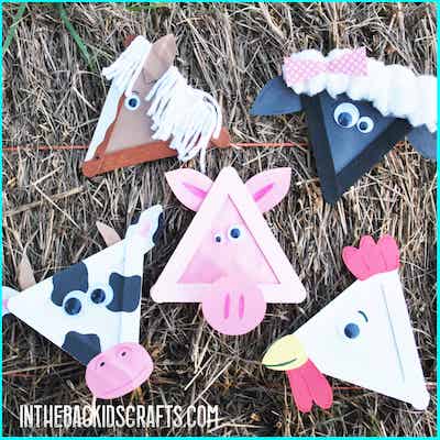 Easy Farm Animal Crafts by In The Bag Kids' Crafts