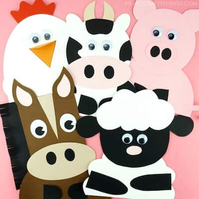 Farm Animal Crafts by I Heart Crafty Things