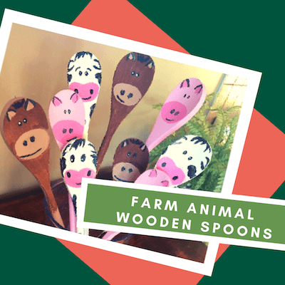Farm Animal Wooden Spoons by Agriculture For Life