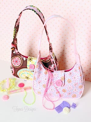 Free Little Girl Purse Sewing Pattern by Fynes Designs