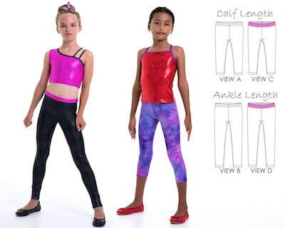 Girls Leggings Pattern by My Childhood Treasures