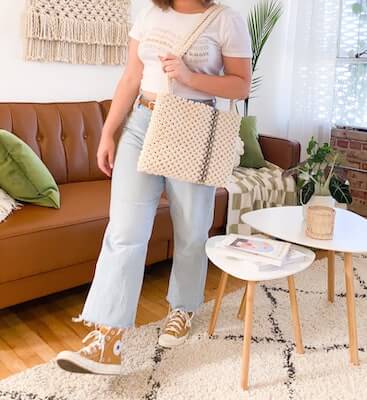 Macrame Tote Bag Pattern by The Larks Head