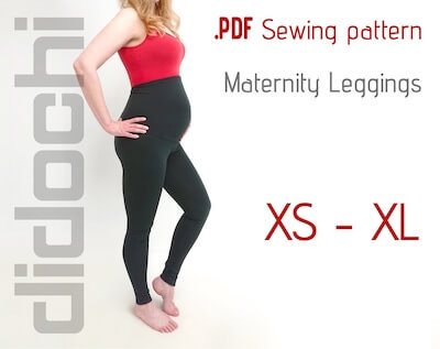 Maternity Leggings Sewing Pattern by Didochi