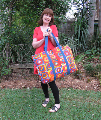 No Frills Extra Large Tote Bag Pattern by Threading My Way